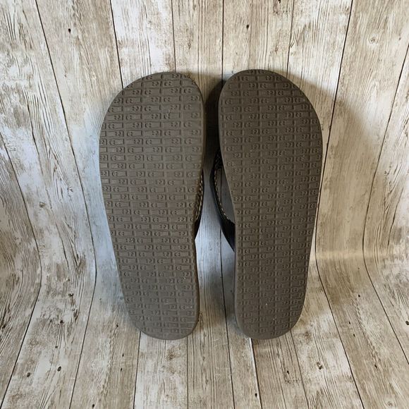 Sanuk Women's Yoga Mat Sandals Brown Size 9 Flip Flops Shoes - Picture 7 of 8